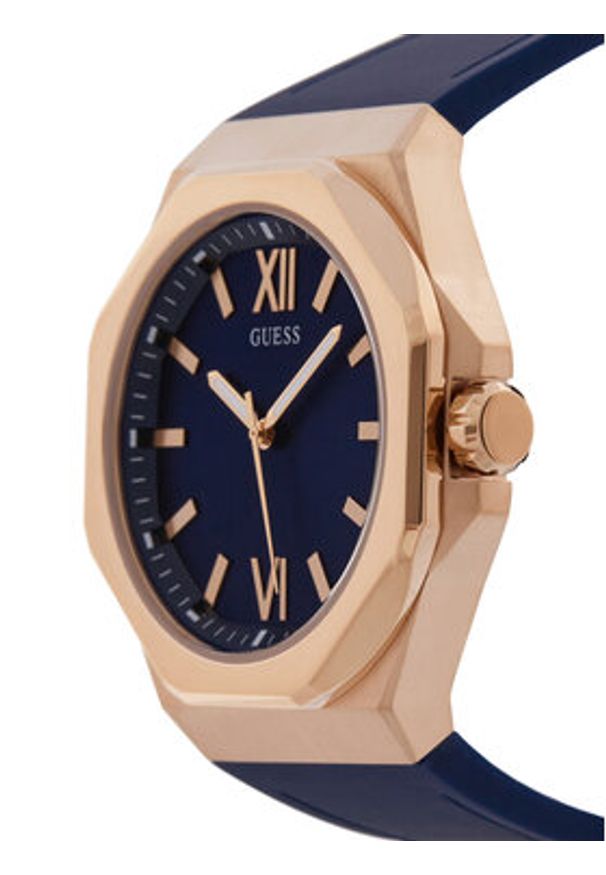 Guess Zegarek Emperor GW0850G3 Granatowy. Kolor: niebieski