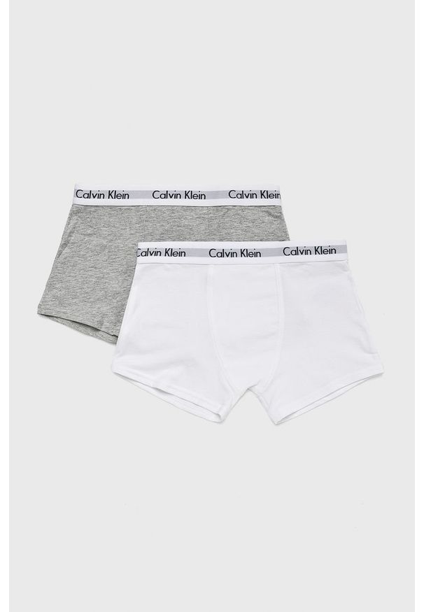 Calvin Klein Underwear - Bokserki dziecięce (2-pack). Kolor: biały. Materiał: bawełna, dzianina, elastan. Wzór: gładki