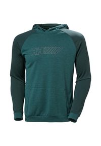 Bluza z kapturem Helly Hansen Lifa Tech Lite. Typ kołnierza: kaptur. Kolor: zielony. Długość rękawa: bez rękawów #1
