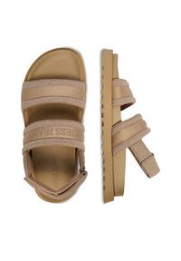 Guess Jeans Sandały EO-GJ2122 Beżowy ciemny. Kolor: beżowy. Materiał: materiał #4