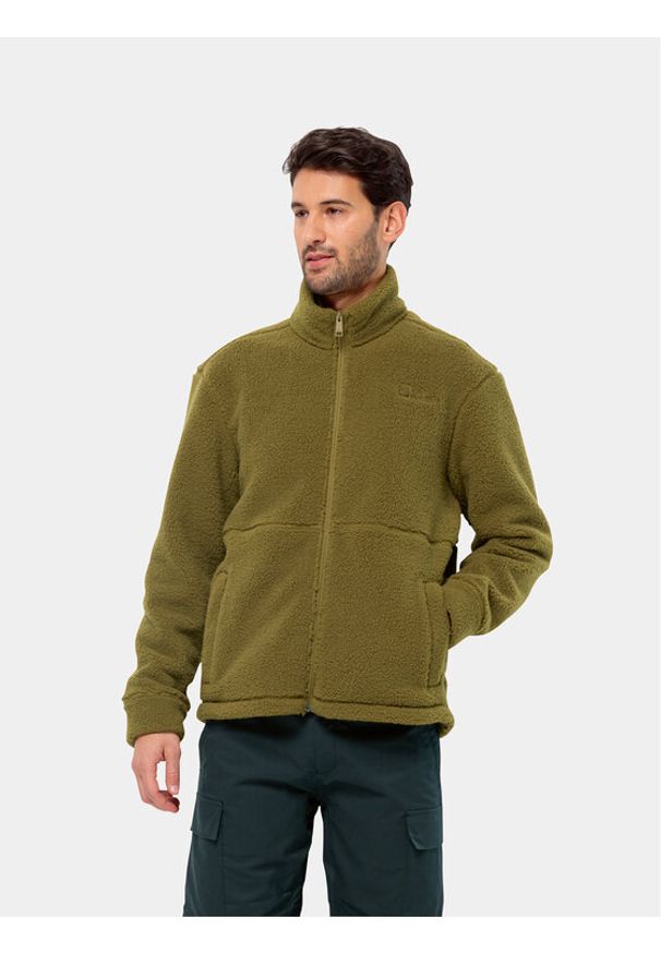 Jack Wolfskin Polar Felslicht Jkt 1711151 Khaki Regular Fit. Kolor: brązowy. Materiał: syntetyk