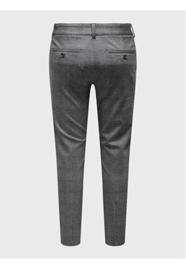 Only & Sons Chinosy 22019887 Szary Slim Tapered Fit. Kolor: szary. Materiał: syntetyk