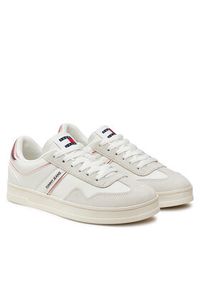 Tommy Jeans Sneakersy Greenwich EN0EN02612 Beżowy. Kolor: beżowy. Materiał: skóra