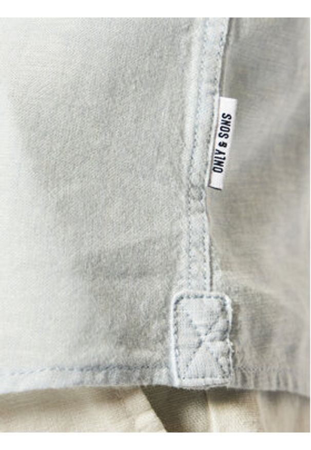 Only & Sons Koszula Caiden 22009885 Niebieski Slim Fit. Kolor: niebieski. Materiał: bawełna