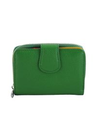 Barberini's - Portfel skórzany BARBERINI'S zielony D-115-38. Kolor: zielony. Materiał: skóra. Wzór: kolorowy #1