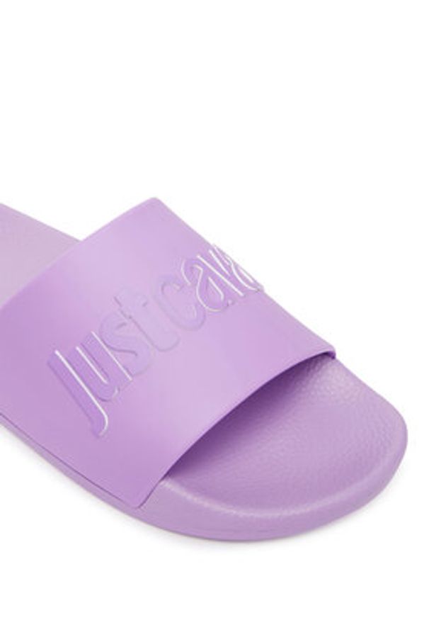 Just Cavalli Klapki 80RA3SZ1 ZSE50 Fioletowy. Kolor: fioletowy. Materiał: syntetyk