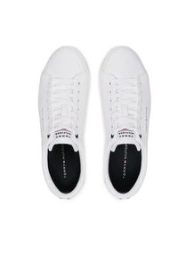 TOMMY HILFIGER - Tommy Hilfiger Sneakersy Th Hi Vulc Core Low Stripes FM0FM04735 Biały. Kolor: biały. Materiał: materiał #7