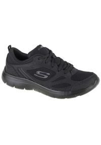 skechers - Buty do chodzenia damskie Skechers Summits Suited. Zapięcie: sznurówki. Kolor: wielokolorowy, czarny. Materiał: materiał, syntetyk. Szerokość cholewki: normalna. Sport: turystyka piesza