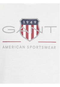 GANT - Gant T-Shirt Reg Archive Shield Ss 2003199 Biały Regular Fit. Kolor: biały. Materiał: bawełna #4