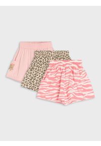 Sinsay - Szorty z szeroką guma w talii z kieszeniami cargo 3 pack - wielobarwny. Materiał: guma
