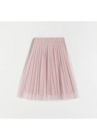 Reserved - Plisowana spódnica midi - Różowy. Kolor: różowy #1