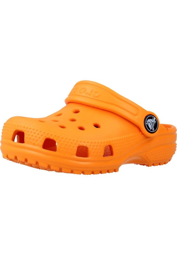 Buty do chodzenia niemowlęce Crocs Classic Clog K. Kolor: pomarańczowy. Materiał: guma