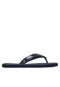 TOMMY HILFIGER - Tommy Hilfiger Japonki Th Scandi Shiny Summer Sandal FW0FW09446 Granatowy. Kolor: niebieski. Materiał: skóra #4