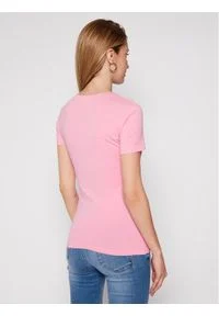 Love Moschino - LOVE MOSCHINO T-Shirt W4H1905E 1951 Różowy Slim Fit. Kolor: różowy #4