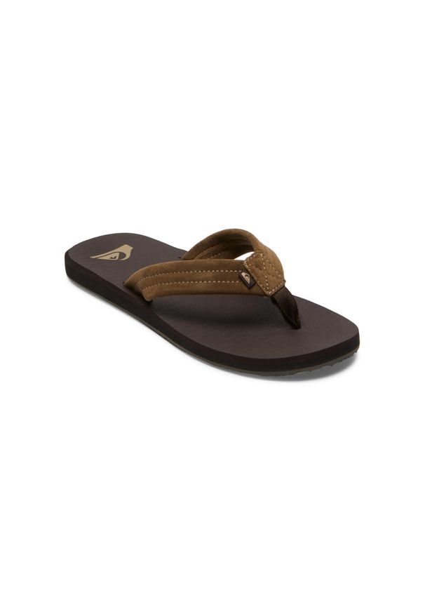 Quiksilver - Sandały dla Mężczyzn CARVER SUEDE CORE Brązowy. Kolor: czarny, brązowy, wielokolorowy. Materiał: syntetyk, skóra, kauczuk, materiał. Sezon: lato