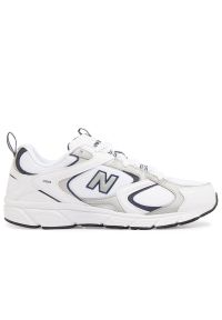 Buty New Balance ML408A - białe. Kolor: biały. Materiał: materiał, syntetyk. Szerokość cholewki: normalna. Sezon: lato. Sport: turystyka piesza