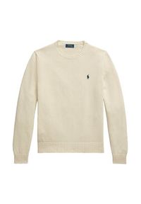 Polo Ralph Lauren Sweter 710810846035 Écru Regular Fit. Typ kołnierza: polo. Materiał: bawełna