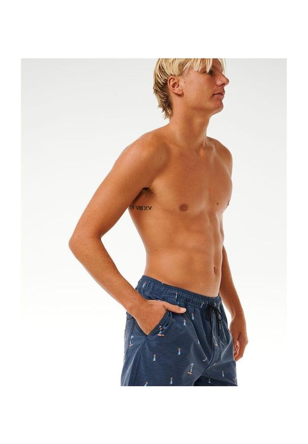 Rip Curl - Boardshorty RIP CURL Hula Breach Volley granatowy. Okazja: na plażę. Kolor: niebieski. Styl: elegancki