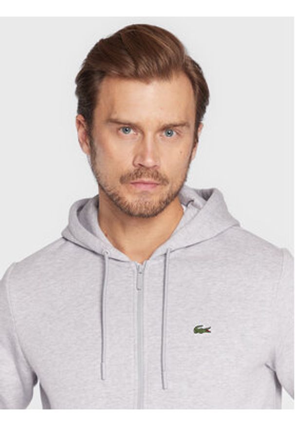 Lacoste Dres WH2528 Szary Regular Fit. Kolor: szary. Materiał: bawełna