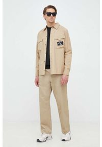 Calvin Klein Jeans sweter bawełniany męski kolor czarny lekki. Kolor: czarny. Materiał: bawełna. Długość rękawa: długi rękaw. Długość: długie #5