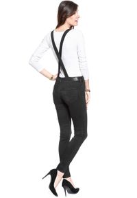 Lee - DAMSKIE OGRODNICZKI LEE SKINNY BIB CHARCOAL BLACK L39ELCLP #10