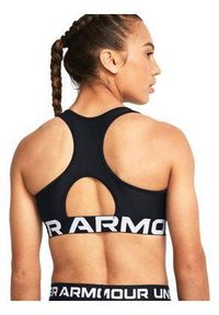 Stanik sportowy damski treningowy Under Armour biustonosz sportowy. Kolor: czarny. Sport: fitness