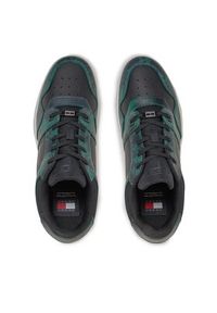 Tommy Jeans Sneakersy Tjm Retro Basket Print EM0EM01348 Zielony. Kolor: zielony. Wzór: nadruk