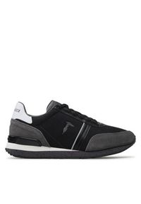 Trussardi Jeans - Trussardi Sneakersy 77A00473 Czarny. Kolor: czarny. Materiał: zamsz, skóra #4