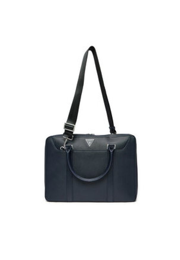 Guess Torba na laptopa HMECSA P3138 Granatowy. Kolor: niebieski. Materiał: skóra