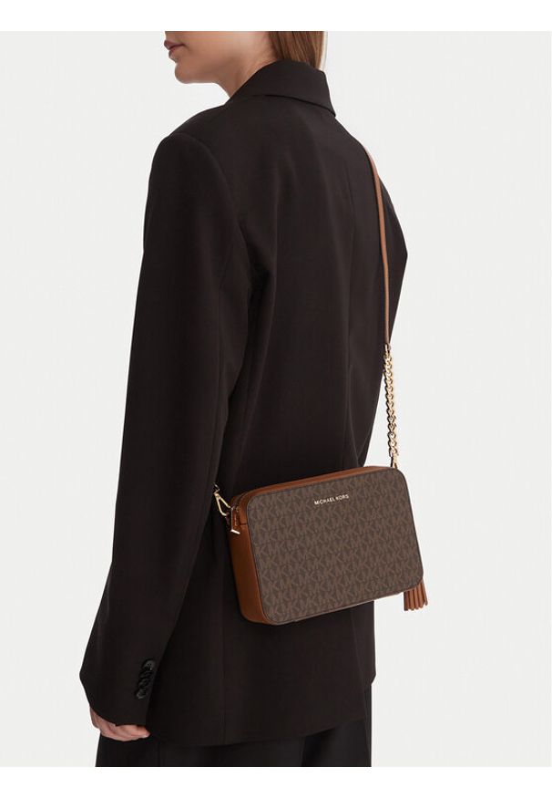 MICHAEL Michael Kors Torebka Crossbodies 32F8GF5M2B Bordowy. Kolor: brązowy. Materiał: skórzane