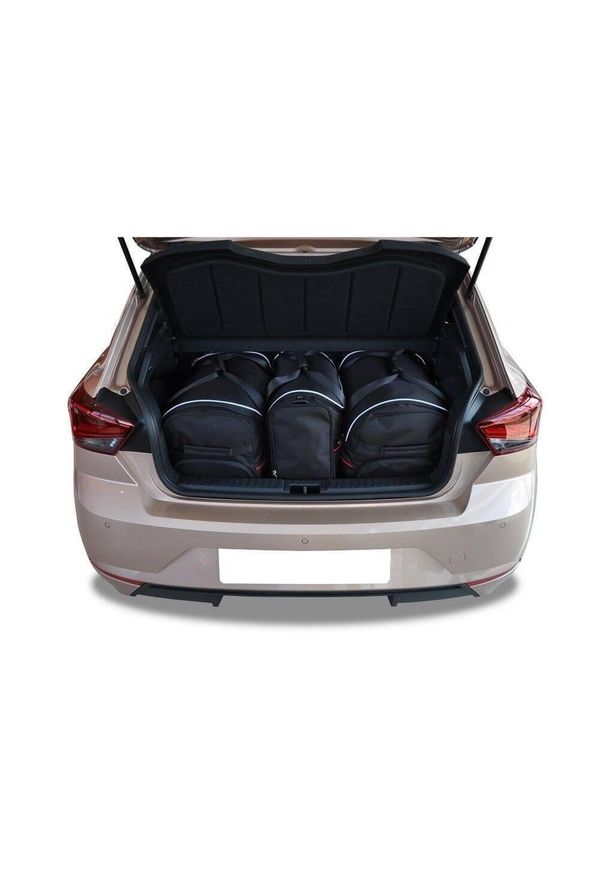KJUST - Torby Do Bagażnika Seat Ibiza 3/5 Hatchback 2017+ 3Szt Kjust. Kolor: czarny. Styl: sportowy