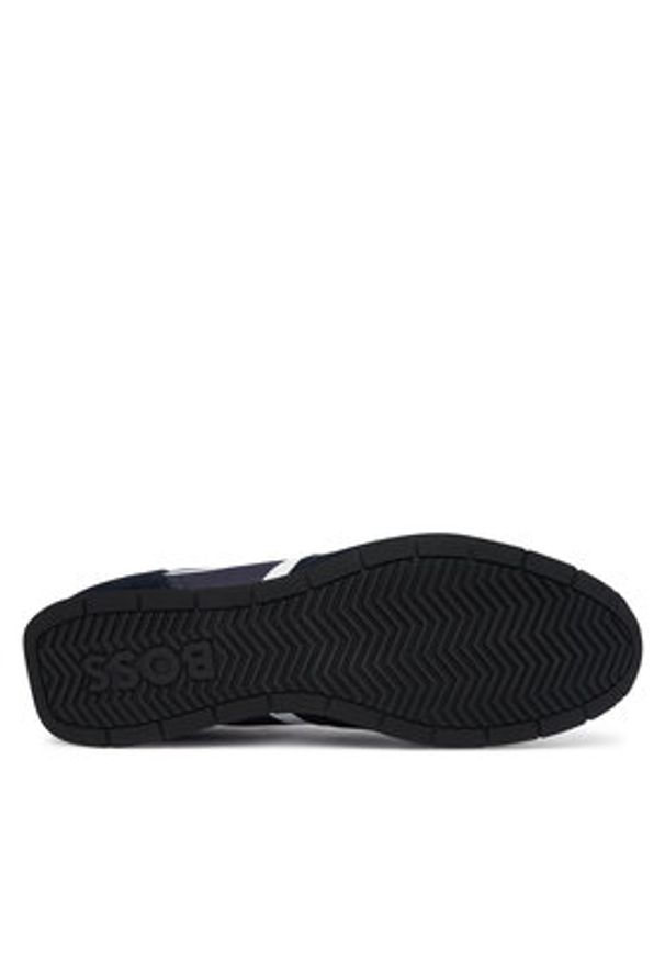 BOSS Sneakersy Levon 50562619 Granatowy. Kolor: niebieski. Materiał: skóra