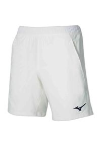 Spodenki tenisowe męskie Mizuno 8 in Flex Short. Kolor: biały. Sport: tenis #1