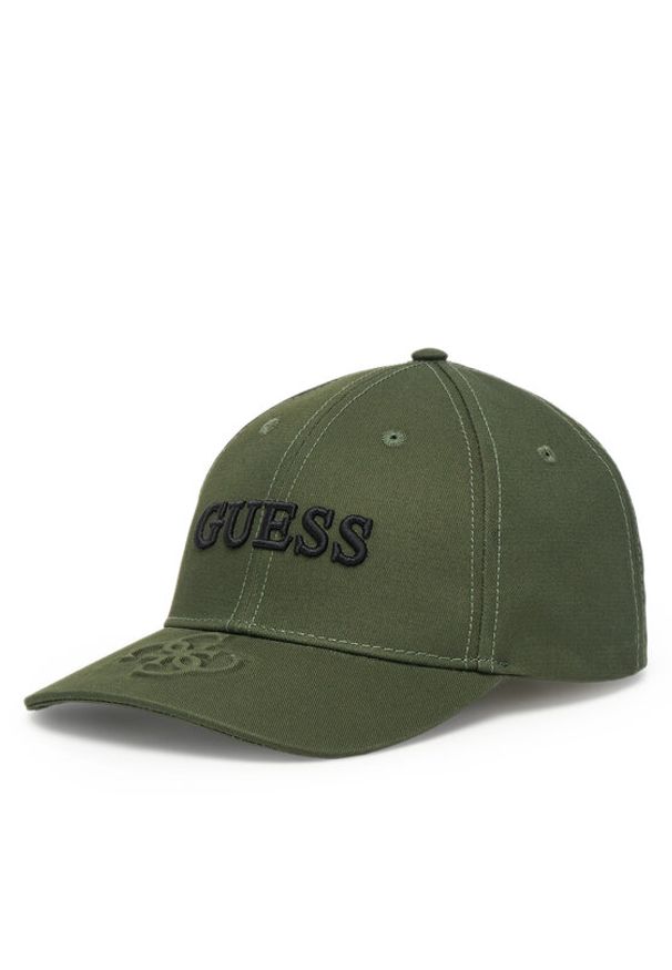 Guess Czapka z daszkiem AM9578 POL01 Khaki. Kolor: brązowy. Materiał: materiał, bawełna