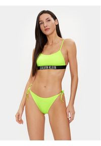 Calvin Klein Swimwear Góra od bikini KW0KW02507 Zielony. Kolor: zielony. Materiał: syntetyk