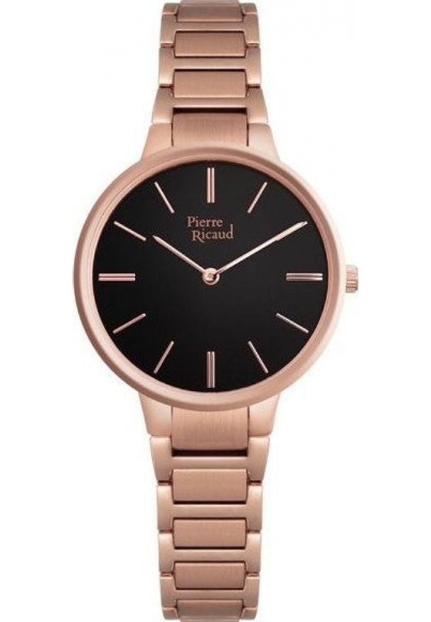 Zegarek Pierre Ricaud Zegarek damski Pierre Ricaud P22034.9114Q różowe złoto. Kolor: złoty, wielokolorowy, różowy