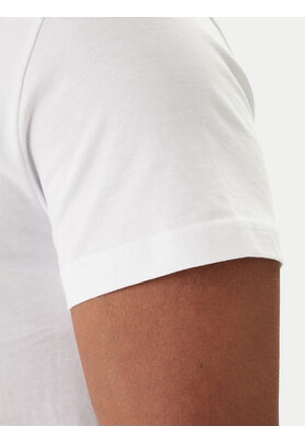 Versace Jeans Couture T-Shirt 80GAHT03 CJ00T Biały Regular Fit. Kolor: biały. Materiał: bawełna