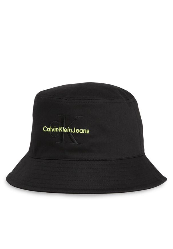 Calvin Klein Jeans Kapelusz Monogram Bucket Hat K60K611029 Czarny. Kolor: czarny. Materiał: materiał