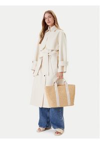TOMMY HILFIGER - Tommy Hilfiger Torebka Th Spring Logo Tote AW0AW17196 Beżowy. Kolor: beżowy #5
