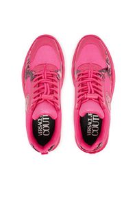 Versace Jeans Couture Sneakersy 79VA3SC7 ZSC80 U70 Bordowy. Kolor: czerwony. Materiał: materiał #6