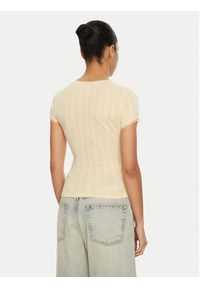 Tommy Jeans T-Shirt DW0DW19493 Żółty Slim Fit. Kolor: żółty. Materiał: bawełna #5