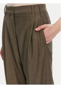 Marella Spodnie materiałowe Hull 2523136161 Khaki Loose Fit. Kolor: brązowy. Materiał: syntetyk #4