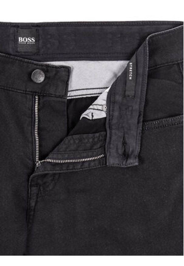 BOSS - Boss Spodnie materiałowe Delaware3-1-20+ 50435156 Czarny Slim Fit. Kolor: czarny. Materiał: bawełna