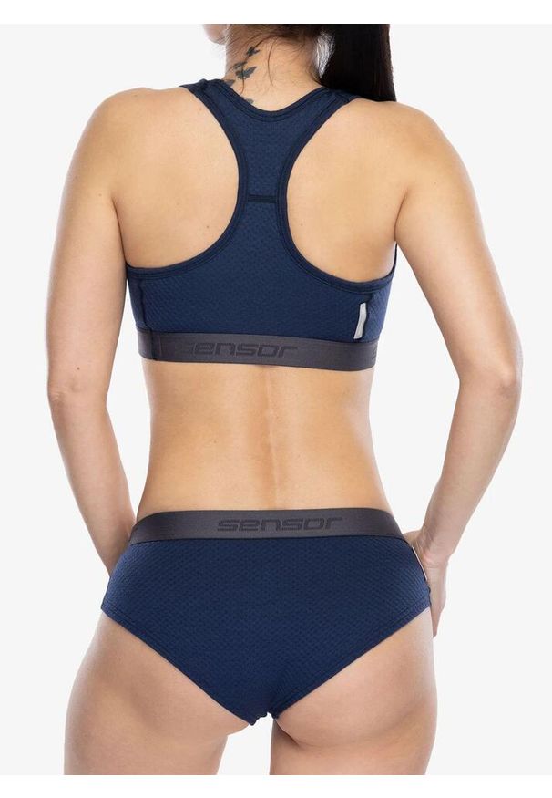 SENSOR - Stanik sportowy Sensor Merino DF Bra. Kolor: niebieski