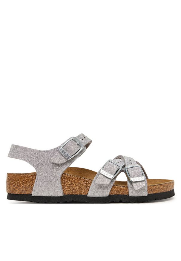 Sandały Birkenstock. Kolor: srebrny