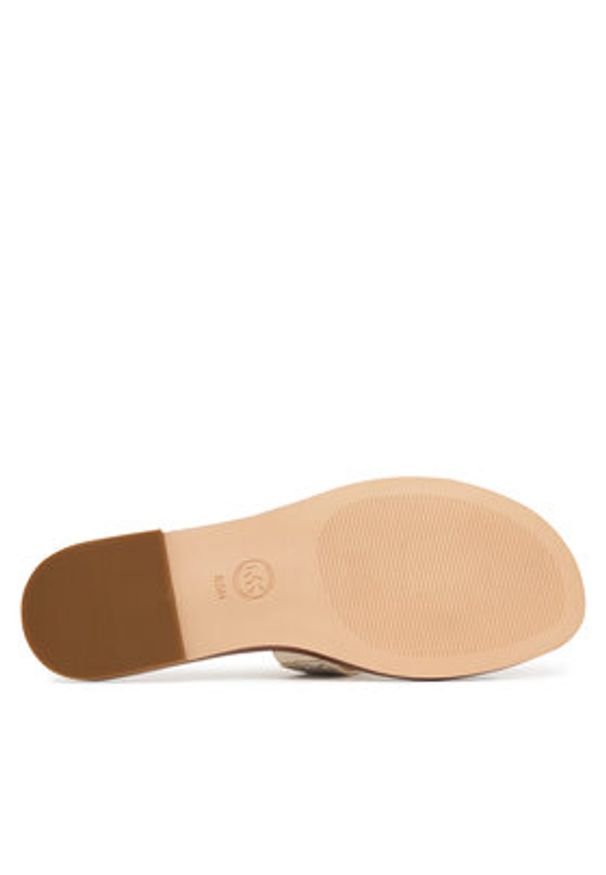 MICHAEL Michael Kors Klapki Ering Flat 40S6ERFS2B Écru. Kolor: kremowy. Materiał: skóra