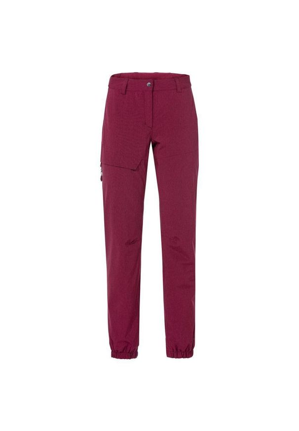 Vaude - Spodnie przeciwdeszczowe damskie VAUDE Yaras. Kolor: fioletowy. Długość: długie. Sport: kolarstwo