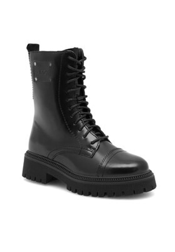 Lasocki Trapery RST-BETINA-06 Czarny. Kolor: czarny. Materiał: skóra