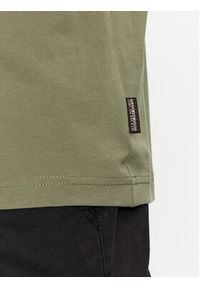 Napapijri T-Shirt Iaato NP0A4HFZ Zielony Regular Fit. Kolor: zielony. Materiał: bawełna #5