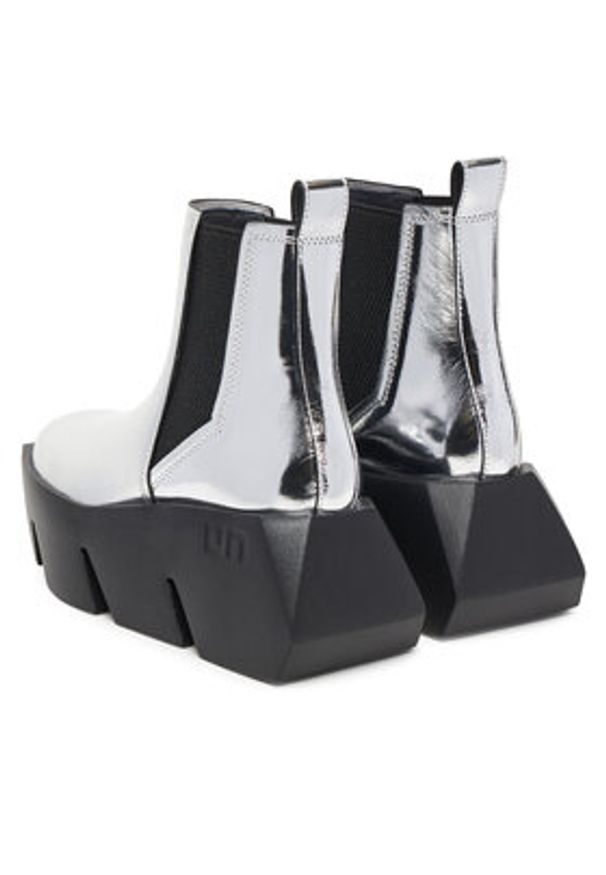 United Nude Botki Bull Chelsea 1096014116 Srebrny. Kolor: srebrny. Materiał: skóra